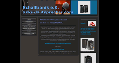 Desktop Screenshot of akku-lautsprecher.com